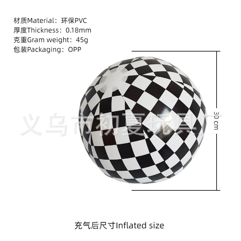 Balón de playa inflable transfronterizo color PVC transparente bola de sequela inflable onda penalización piscina fiesta bola luminosa al por mayor