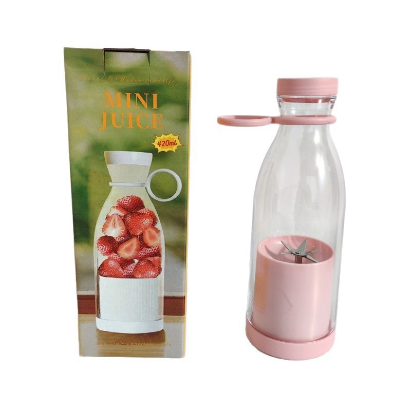 Transfronterizo USB inalámbrico carga botella de vino taza de jugo 6 hojas cuchillo extrusor portátil extrusor doméstico