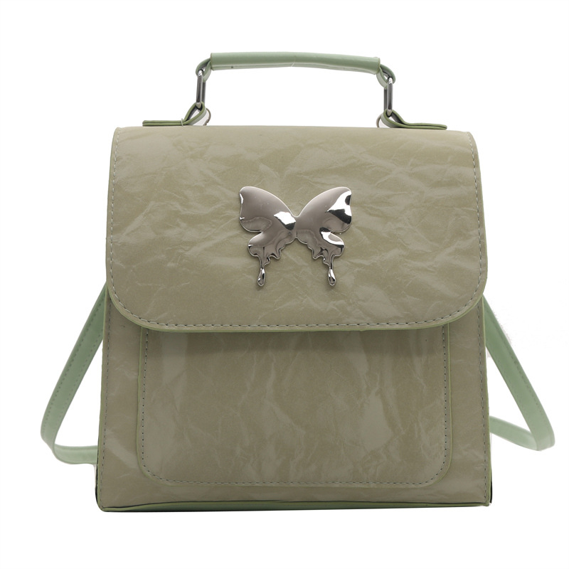 Nueva primavera y verano mochila de moda damas mariposa bolso de mano multifuncional mochila de estudiantes de niñas mochila de hombro