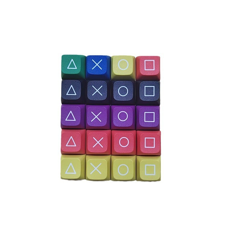 Pbt Thickened 1.7mm Thickness High 9.3mm Cross Chrysanthemum Frosted Surface Five-sided Thermal Sublimation Direction Key Cap