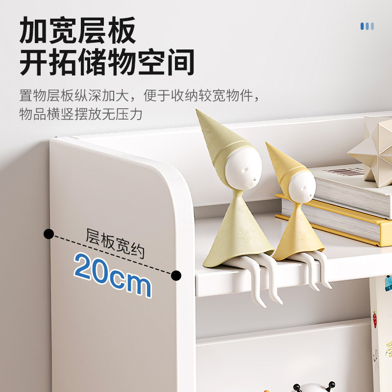 Estante de escritorio Estante de escritorio Estante de escritorio para estudiantes Estante de almacenamiento de libros Estante de reorganización de documentos de oficina Estante de libros multicapa para el hogar