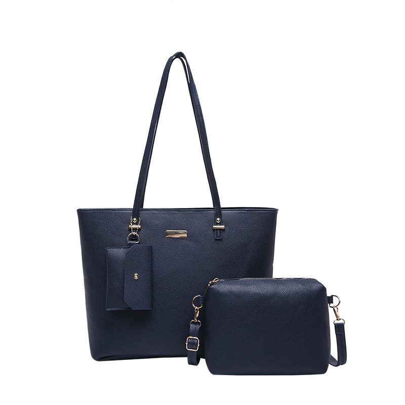 Bolsa de combinación de gran capacidad bolso de mujer 2025 primavera nueva moda simple textura mochila de hombro bolso de viaje de mujer