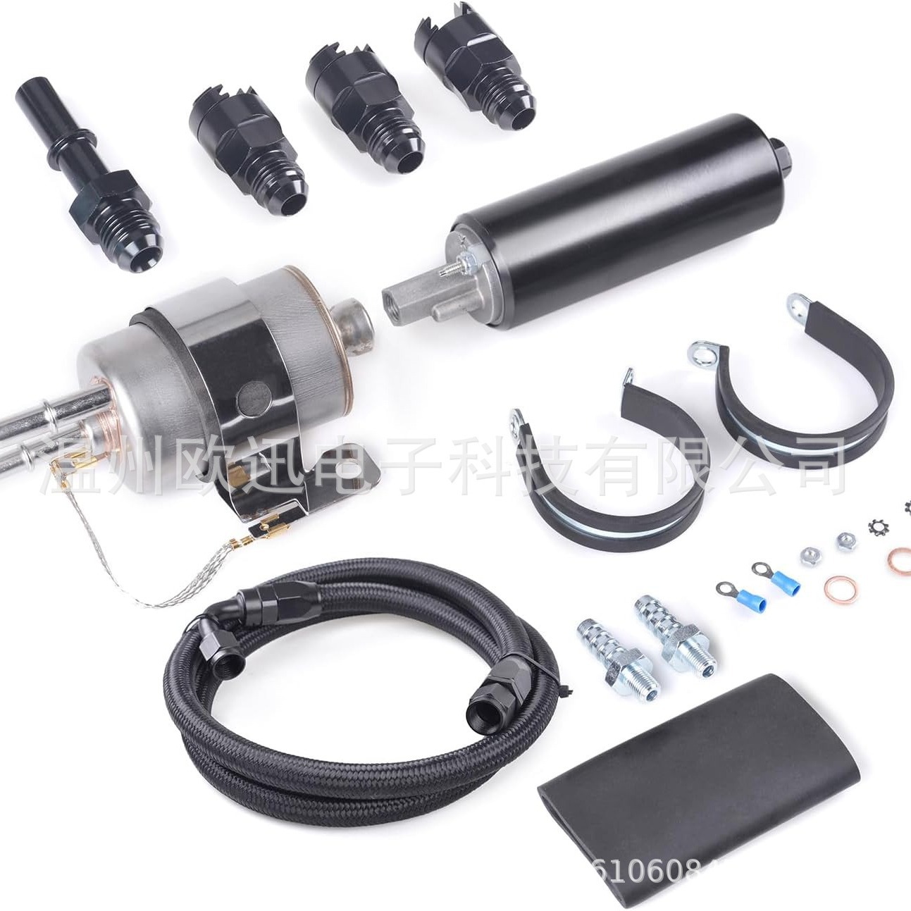 直列式燃油泵 燃油滤清器 调节器套件带 6AN 接头 3.9FT 燃油软管