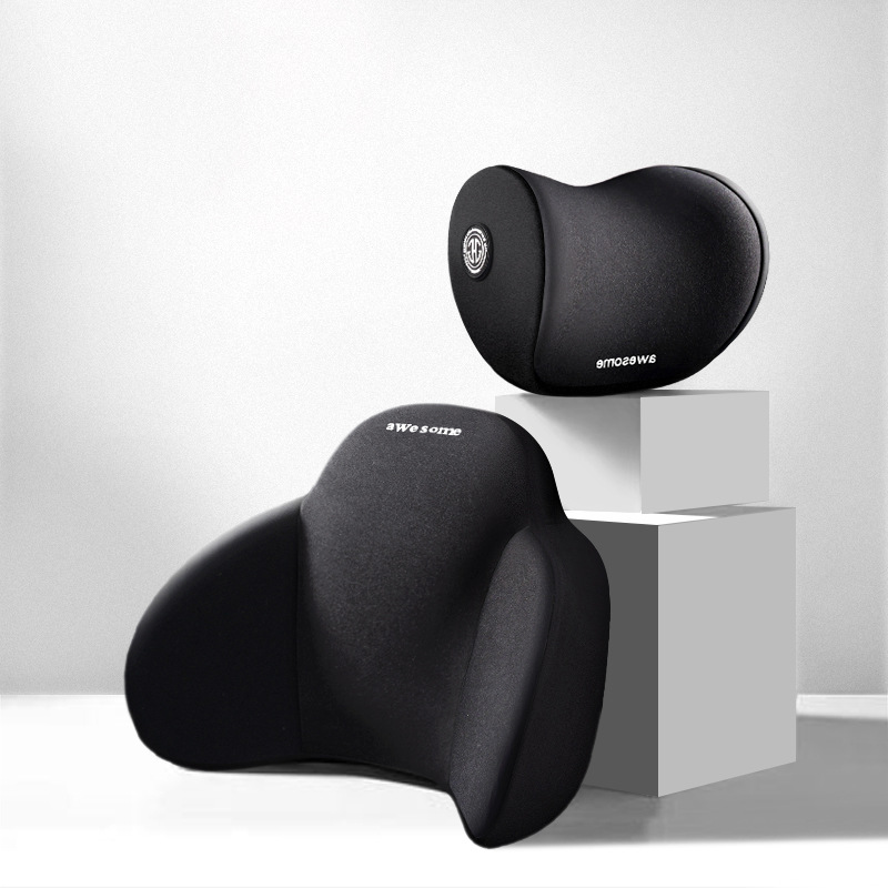 Soporte lumbar del coche almohada lumbar de espuma de memoria cojín lumbar respaldo soporte de la cintura cojín asiento de coche reposacabezas traje