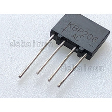 直插 KBP206 整流桥 2A 600V 扁桥 桥堆 KBP206 液晶电源板 1只