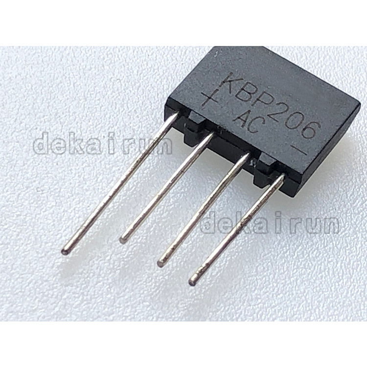 直插 KBP206 整流桥 2A 600V 扁桥 桥堆 KBP206 液晶电源板 1只
