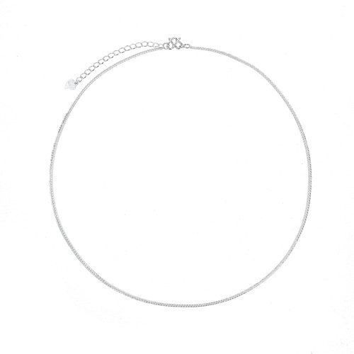 S999 Solid Silver Necklace 25 Chopin Pure Silver Necklace Dream Shattered Geometric Chopin Layered Lock Bone Necklace Versatile Extending Chain