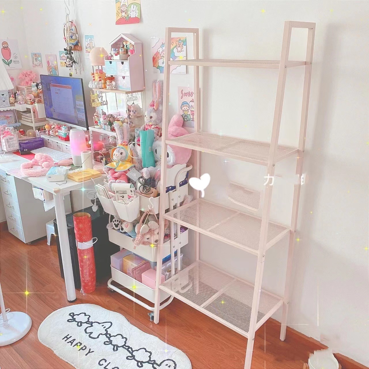 Estante Organizador de Baño y Dormitorio – Blanco, Multifuncional, Hierro