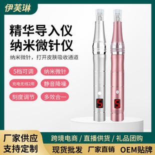 Nano microcrystal import instrument electric micro needle instrument household beauty salon spot dissolving micro needle instrument hair growth acne pit Electric