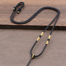 脖子项链吊坠绳子手工缠线高端玉佛玉坠挂绳男女挂坠绳挂件绳红绳