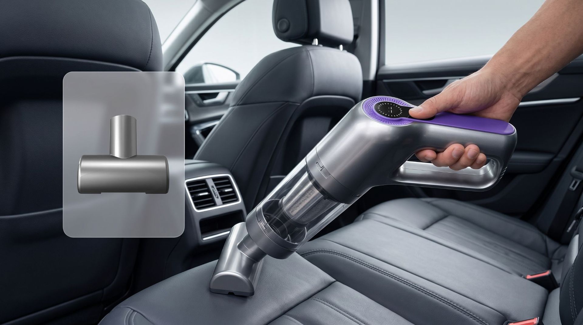 Cross-border wireless digital display vacuum cleaner, one-touch dust disposal, handheld vacuum cleaner, high-power suction, brushless car vacuum cleaner