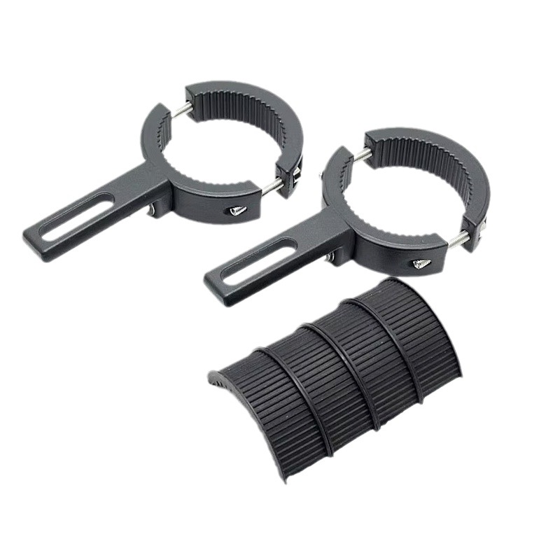 Motocicleta Spotlight soporte modificado aleación de aluminio barandilla parachoques absorción de choque LED faro redondo tubo abrazadera extensión soporte