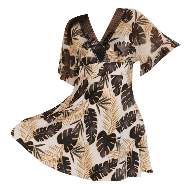 Traje de baño de una pieza para mujer, talla grande, conservador, adecuado para 180 libras, de mediana edad y mayores, cubre el cuerpo, adelgazante, traje de baño para mamá para resort de aguas termales.