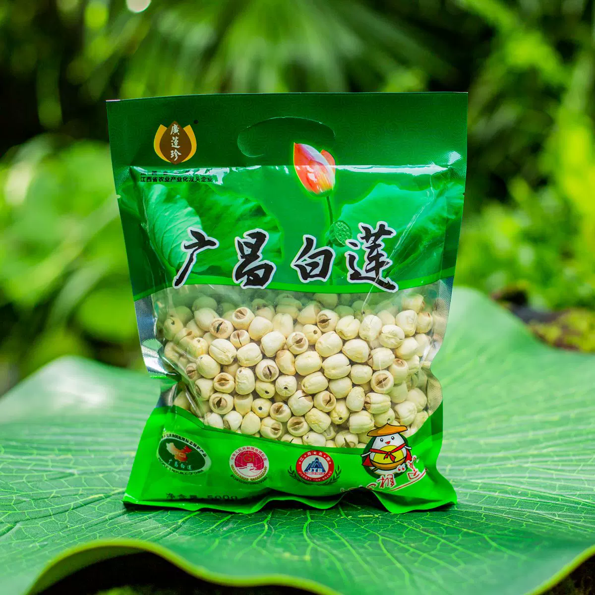 江西抚州特产广昌纯手工250g通芯白莲子干货粉糯香无硫熏农产去芯