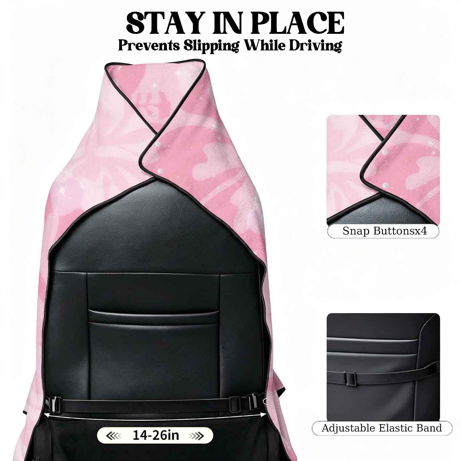 2-piece dual-use car seat cover, ultra-fine fiber, can be used as a beach towel, printed car protective seat cover 13