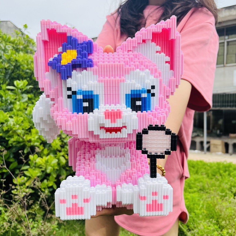 CLS moda Lesen lupa linebel pequeña partícula bloques de construcción juguetes para niños y niñas regalos cumpleaños