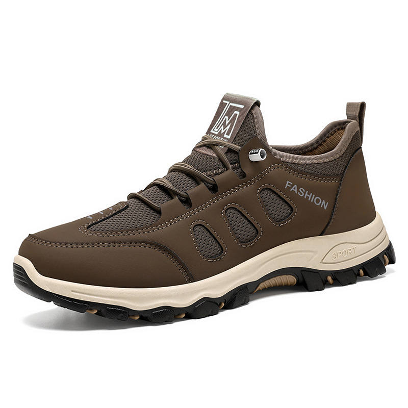 Zapatos para hombre, zapatos deportivos transpirables personalizados para primavera, zapatos para correr con suela blanda, zapatos para senderismo al aire libre, zapatos casuales versátiles