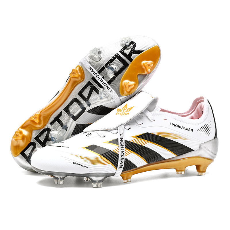 Zapatillas de Fútbol Unisex Sin Costuras Tacos AG y TF TPU Amortiguación para Césped Natural y Artificial
