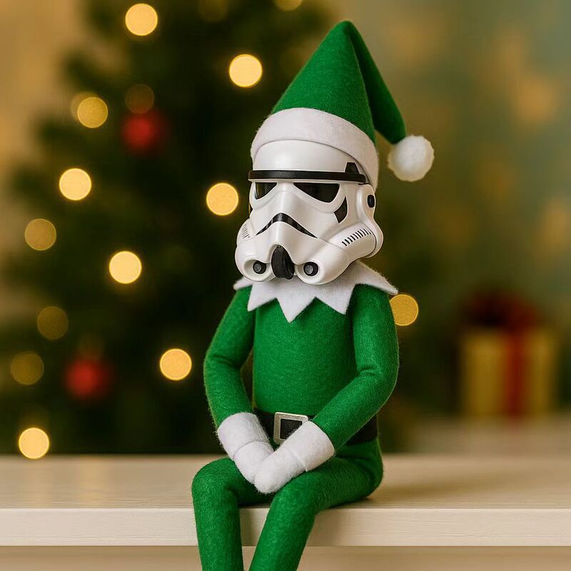 2025跨境爆款tormtrooper Christmas Elf Doll星球大战圣诞节饰品|undefined