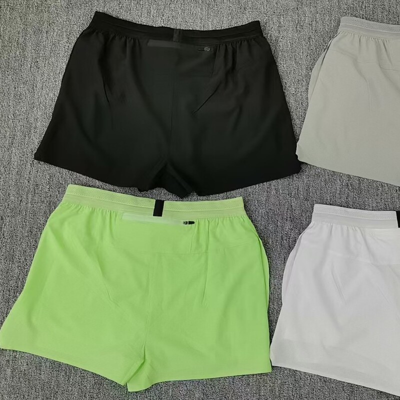 Summer Zero-Resistance Men's and Women's Quick-Drying Lightweight Lined Boxer Running Quarter Shorts Men's Marathon Training Sports Pants