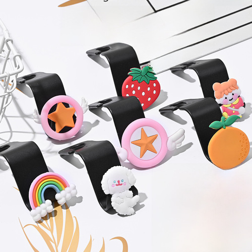 Creative cartoon cute car seat back hooks for T car, multi-functional hooks for rear seat in car