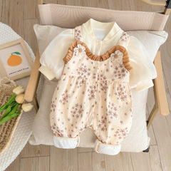 Baby clothes Spring set onesie Newborn children baby clothes Full moon super cute outdoor Haha clothes crawl suit Spring and Autumn Season