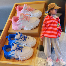 女童鞋子春秋2023新款实心软底皮面透气单鞋女孩百搭防滑儿童板鞋