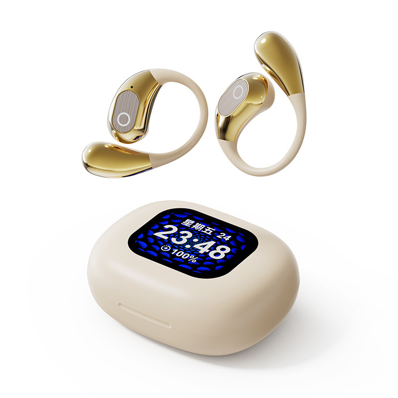 Auriculares Bluetooth A9 Pro con Pantalla V8 — Cancelación de Ruido ANC, Estuche Deslizante