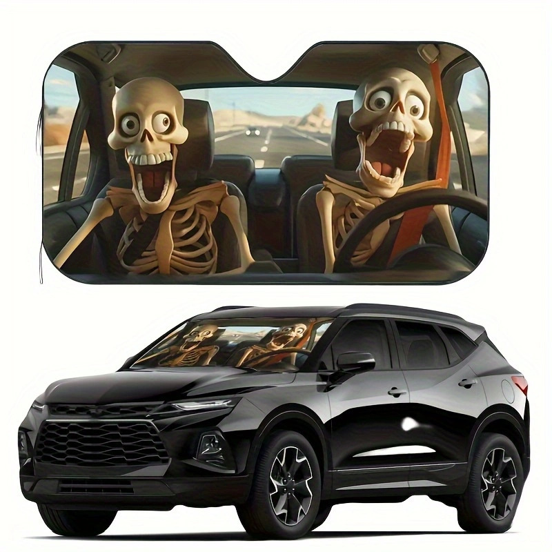 Creative Cross-Border Car Front Windshield Sunshade Sun Visor Foldableing Sun Protection and Heat Insulation Glass Car Universal