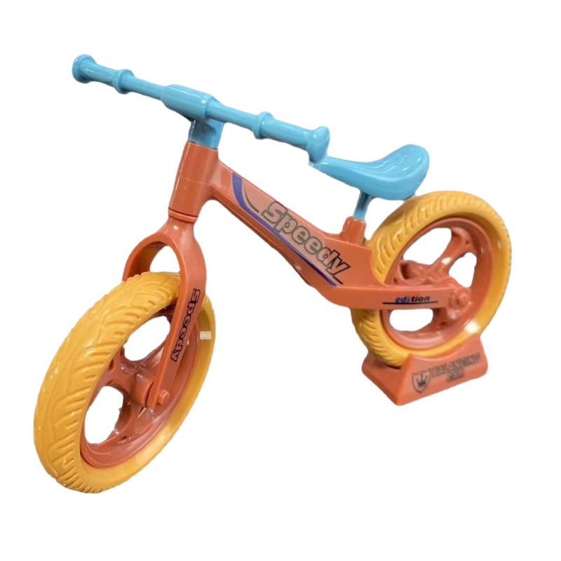 Juguetes de montaje de bicicletas modelos de adornos de niños rabanos personajes de construcción de bloques de construcción actualización para compartir la fortuna fundición