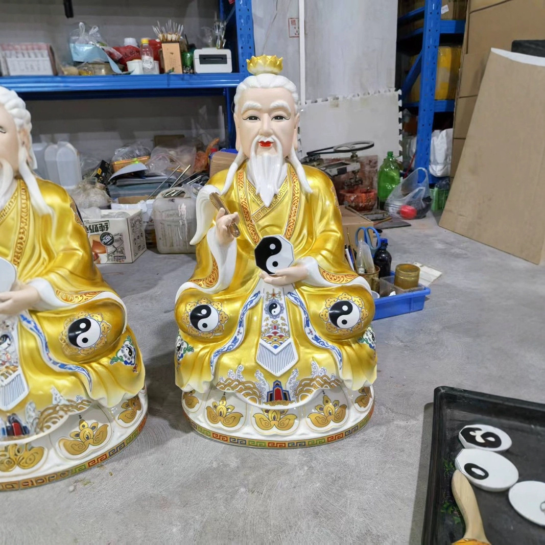 厂家批发家居摆件玉瓷砂金太上老君太白金星