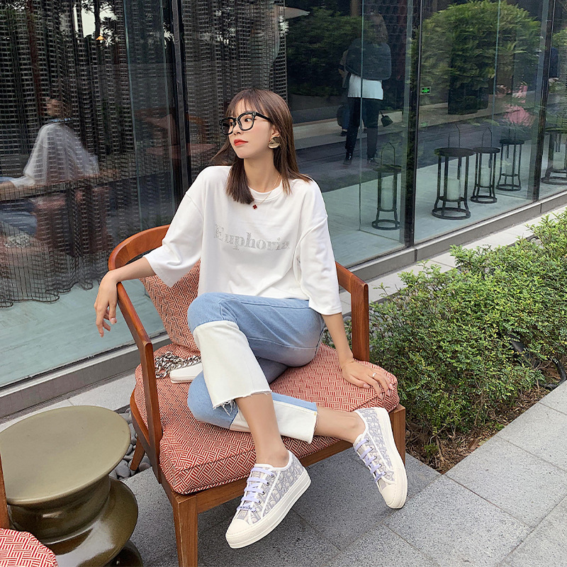 2024 nuevos zapatos de lona bajos de suela gruesa para primavera y verano para mujer D Home presbicia bordado Casual boca poco profunda zapatos individuales más fácil para combinar zapatillas de deporte