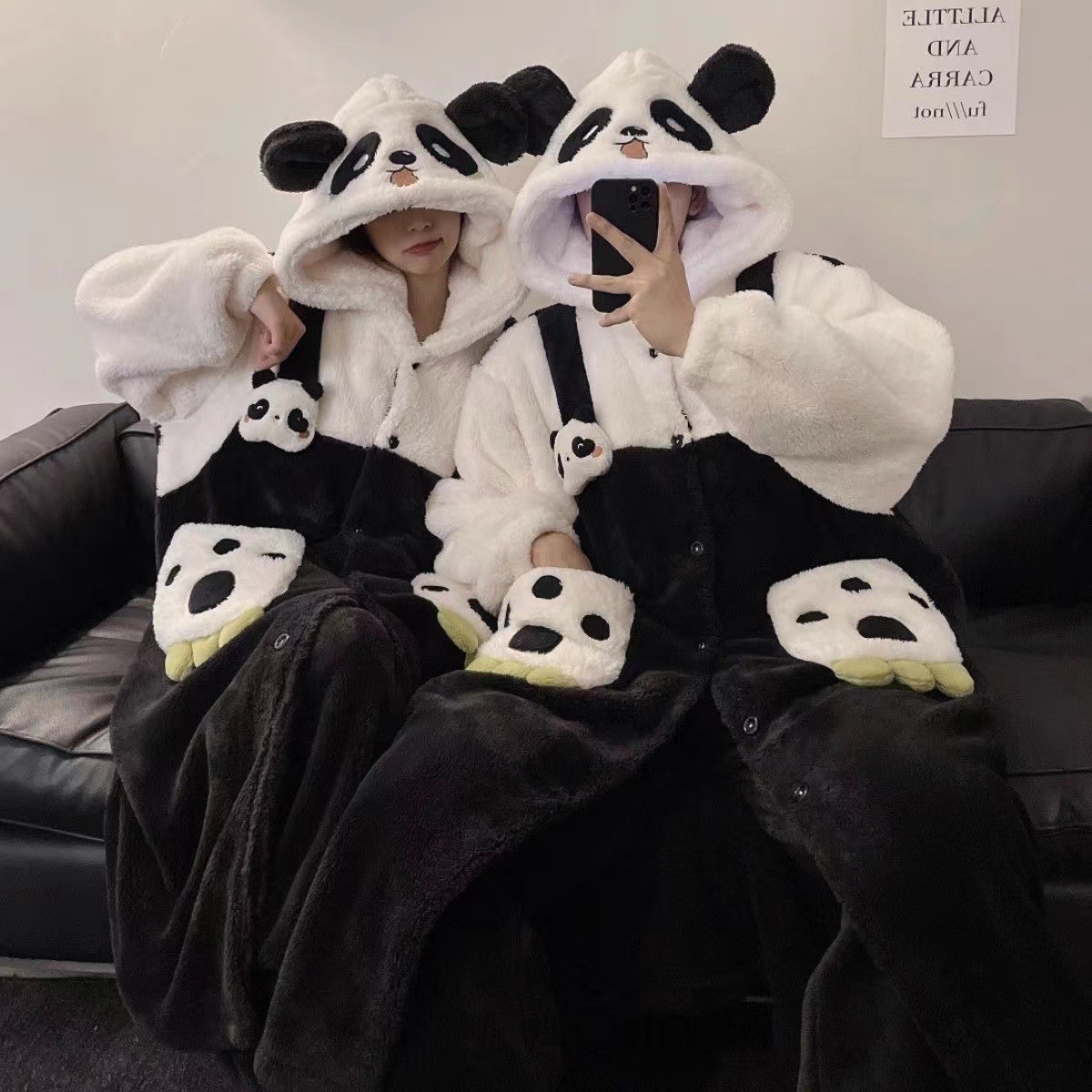 새로운 팬더 잠옷과 바지