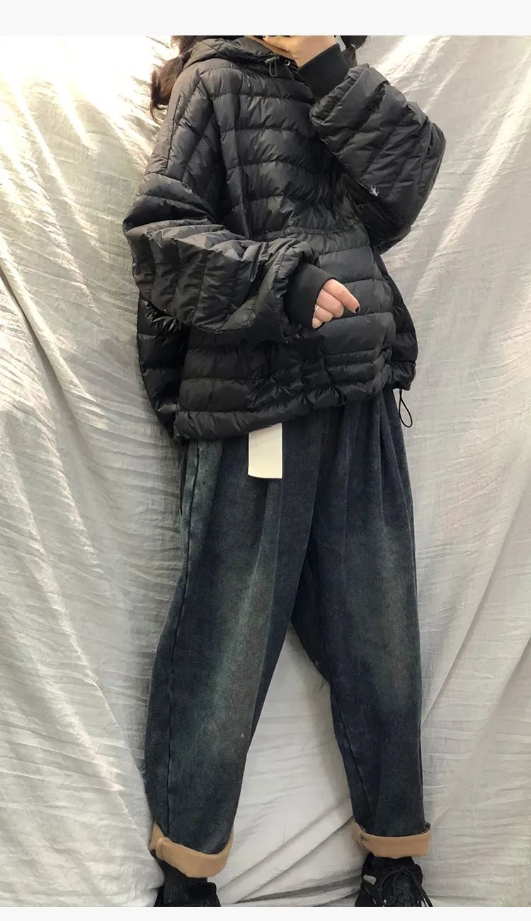 Winter Down Jacket For Women Lightweight Hooded Cotton Coat_voghion.com