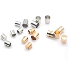 不锈钢吊桶平头圆头皮绳链扣蛇头手链项链绳帽收尾扣diy饰品配件