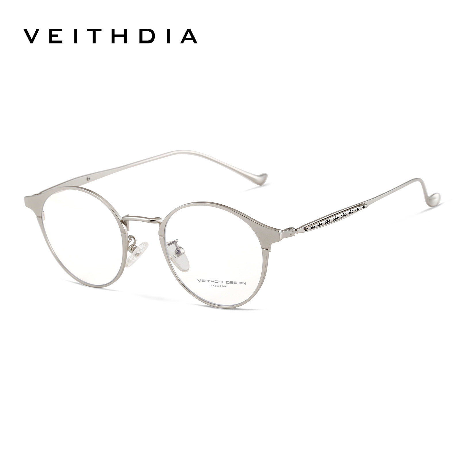 Montura de gafas retro de moda para hombres y mujeres espejo plano anti-luz azul marco completo base óptica de visión cercana spot al por mayor 8006