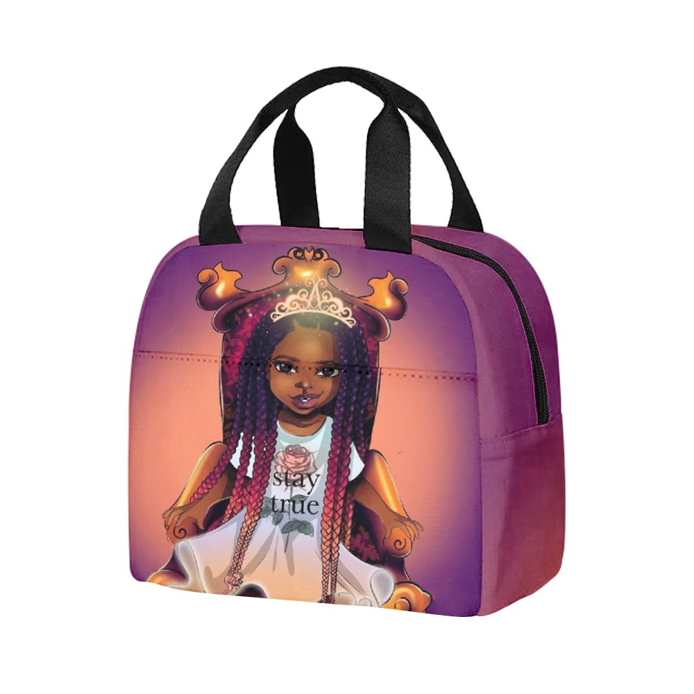 2023开学季夏季校园学生手提午餐包饭盒袋宝贝跨境外出携带午餐包