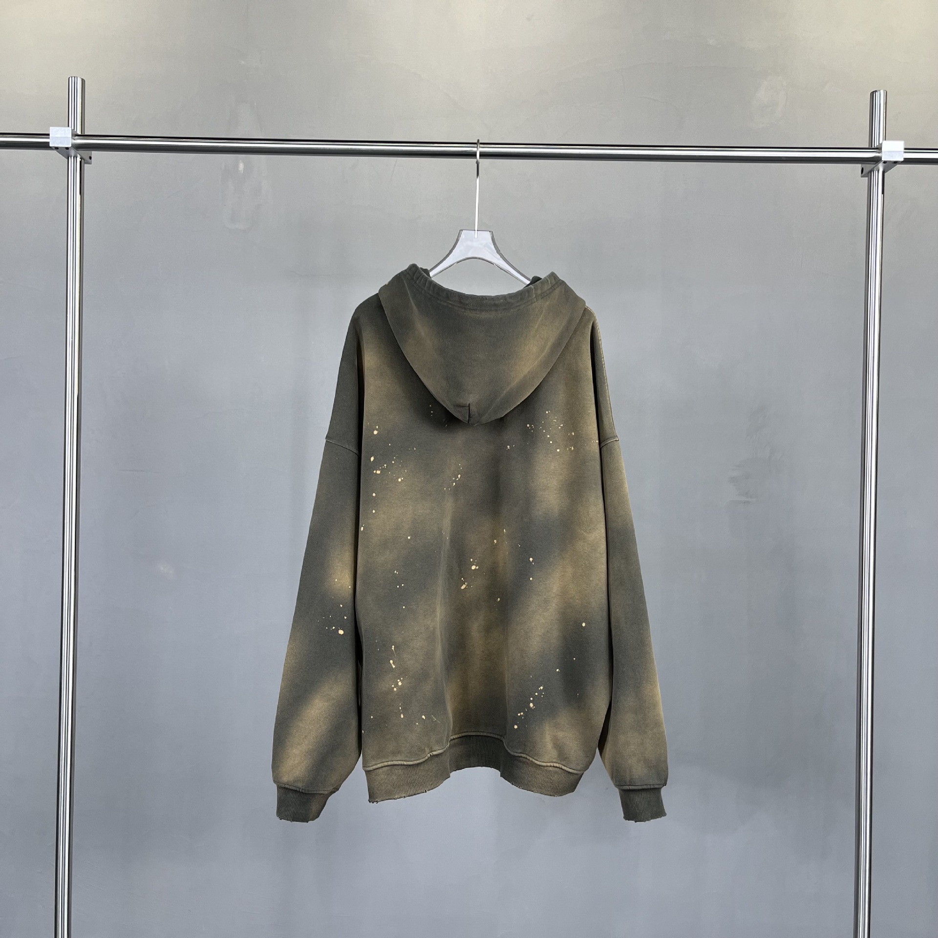 Vintage Gradient Kapuzenjacke Für Herren Im Distressed Street Style_voghion.com