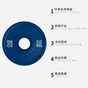 Customized Competitive Barbell Plates, Colorfulful Rubber Fraction Plates, Weight Plates, Hip Bridge Push-Up Dumbbell Plates Storage