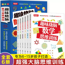 趣味烧脑数学思维逻辑训练全6册6大主题游戏数独益智开发大脑书籍