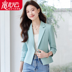 小个子西装外套女2025新款春秋季高级感时尚休闲短款女西服89173
