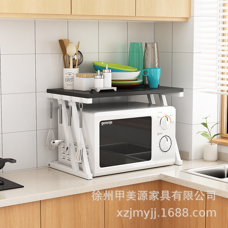 Venta al por mayor estante de almacenamiento de cocina estante de horno de microondas estante de almacenamiento simple de doble capa estante de almacenamiento de 2 capas estante simple de almacenamiento de horno