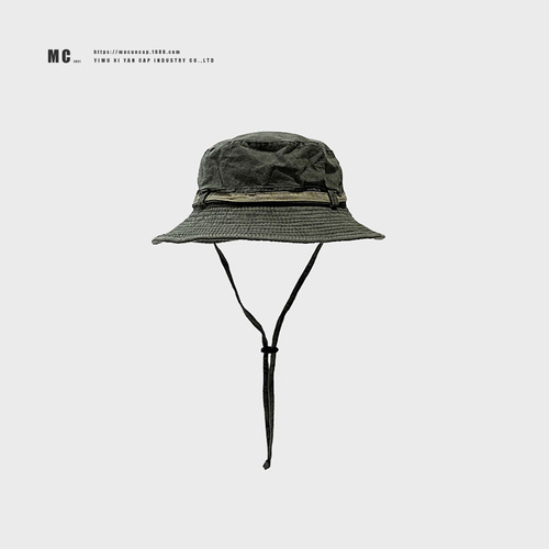 Japanese streetwear distressed fisherman hat for men and women, unisex bucket hat, Western cowboy sun protection outdoor climbing fishing hat