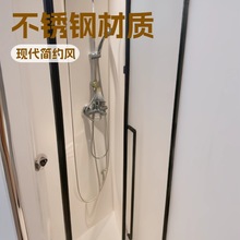 外贸批量工程整体淋浴浴室房钢化玻璃弧扇形隔断洗雨澡一体封闭式