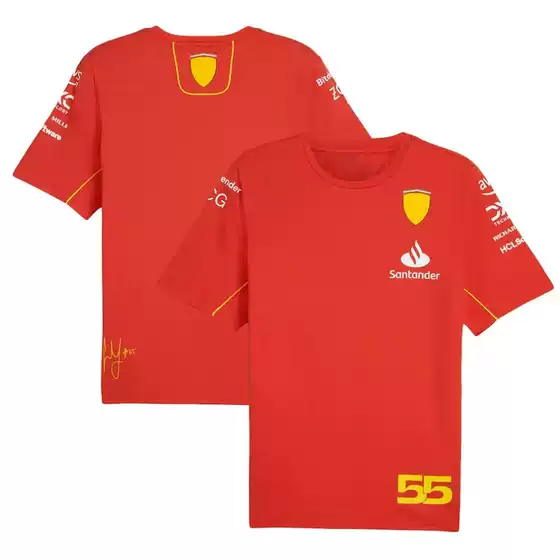 2024 summer cross-border foreign trade Amazon hot red simple short sleeve logo3D printing men's tide