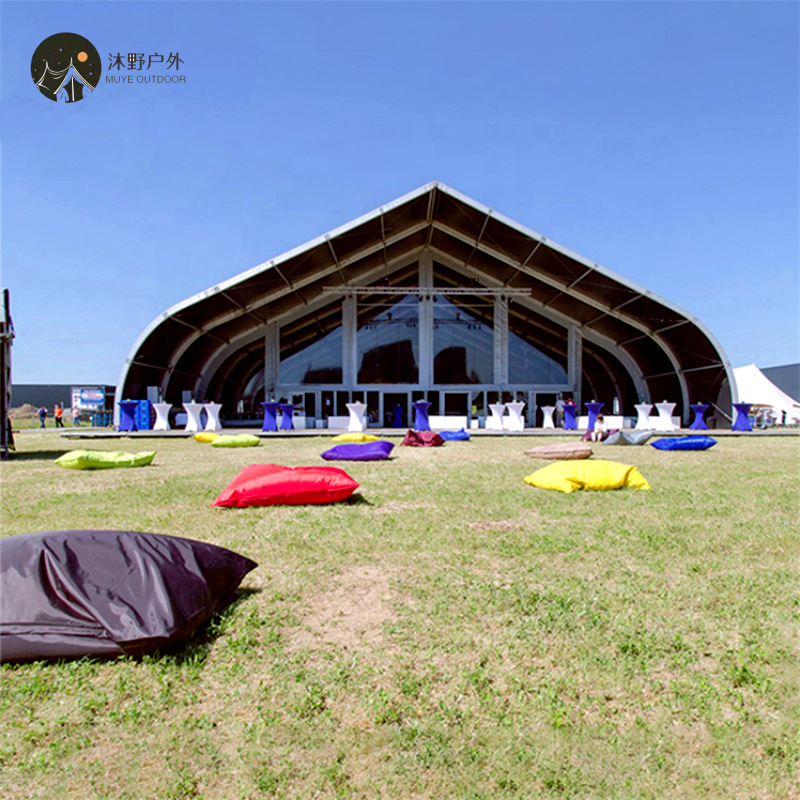 Centro de recepción al aire libre de Muye, cobertizo de aleación de aluminio arqueado, gran exposición de eventos, exhibición de eventos, recomendación de tiendas de bodas