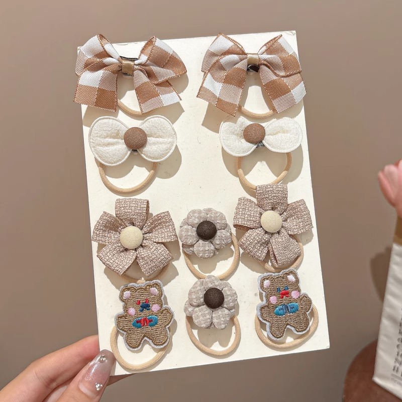 Niños arco coreano anillo de cabello lindo curry atado cabello banda elástica no dañada cabello cuerda de cabello de niña pequeña