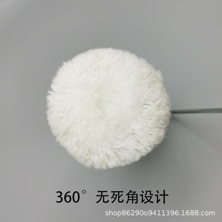 Cepillo de rodillo de 9 pulgadas Cepillo de rodillo Pintura sin ángulo muerto Cepillo de rodillo de hilo de algodón de lana larga