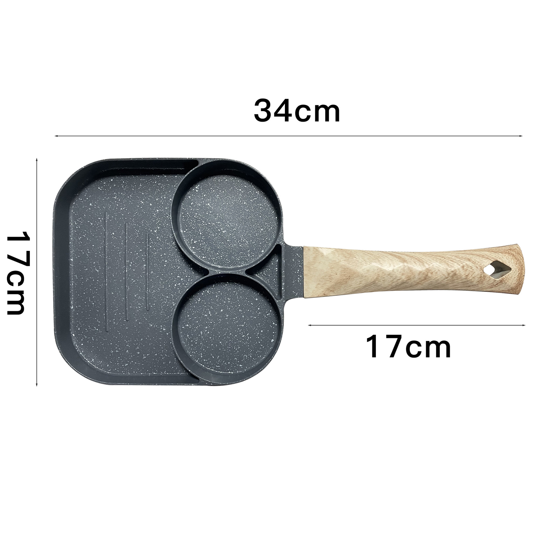 Sartén para Huevos de 4 Orificios de Aluminio, Antiadherente image 7