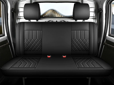 Modelə uyğun (Original) oturacaq örtükləri — Cushion, Cargo Van Full-Cover Front Single - mysterious-black-all-in-the-back-row-exclusively-for-light-photo-cards